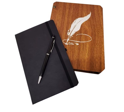 Kalem ve Termo Deri Defter Set