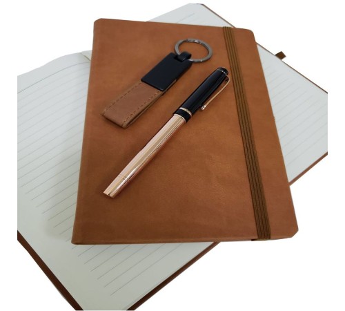 Özel Taba Vip Kalem Defter Anahtarlık Set