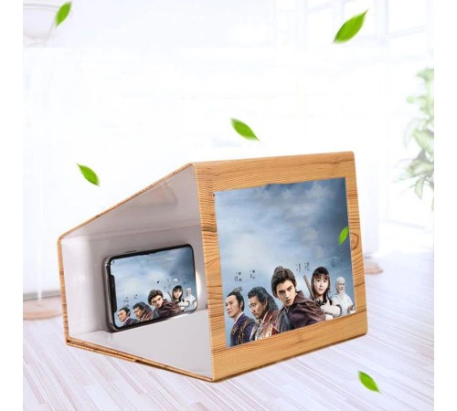 3D Cep Telefonu Ekran Büyüteci Ahşap