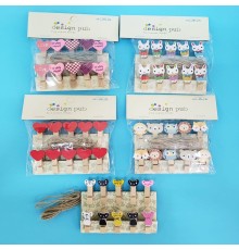 Figürlü İpli Notluk Mandal