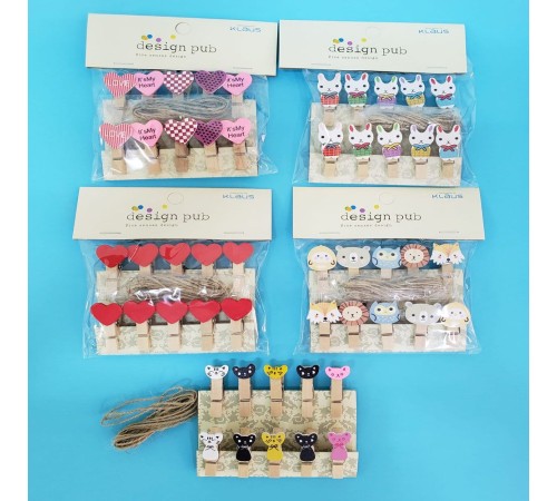 Figürlü İpli Notluk Mandal