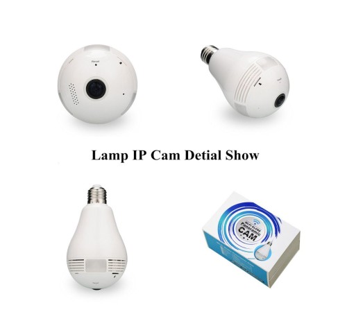 360 Derece Panoramik Ampül IP Güvenlik Kamerası V380 PRO