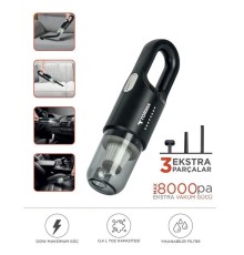 Şarjlı Araç EL Süpürgesi El Siyah A031S