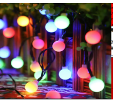 5m 20 Led Beyaz Top RGB Solar MZ3-012