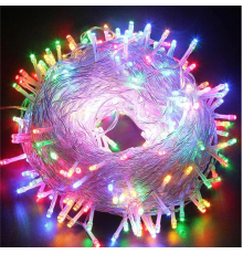 10m 60 Led RGB 2 Kademeli Şeffaf Kablo Pilli MZ6409-2