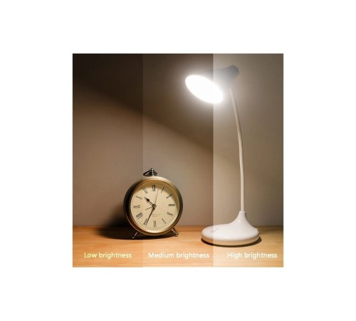 PS-1918 Şarjlı Dokunmatik 20 Led 3 Kademeli Ayarlanabilir Renk Tonu Ve Parlaklık Masa Lambası