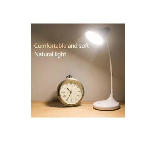 PS-1918 Şarjlı Dokunmatik 20 Led 3 Kademeli Ayarlanabilir Renk Tonu Ve Parlaklık Masa Lambası