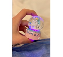Unicorn Starry Sky Işıklı Mini Kar Küresi
