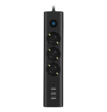 Type-C Port Girişli Akım Korumalı 3 lü Priz FTR13