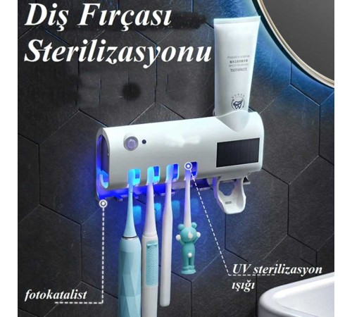 Diş Fırçası Sterilizatörü - Diş Macunu Tutucu FV568 Diş Fırçası Sterilizatörü - Diş Macunu Tutucu FV568