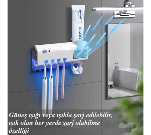 Diş Fırçası Sterilizatörü - Diş Macunu Tutucu FV568 Diş Fırçası Sterilizatörü - Diş Macunu Tutucu FV568