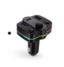 Fm Transmitter Müzik Oynatıcı Kablosuz Bağlantı + Araç şarjı Rgb Type-c Aft11