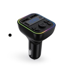 Fm Transmitter Müzik Oynatıcı Kablosuz Bağlantı + Araç şarjı Rgb Type-c Aft12