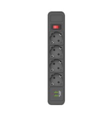 4 Priz, 2XUSB 2mt Kablo 2500W Akım Korumalı Priz TGFTR04