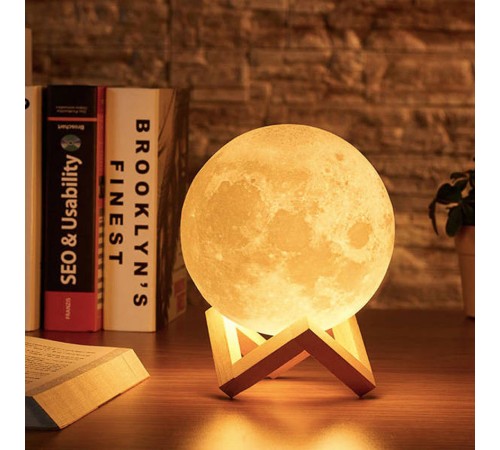 3D LED Ay Gece Lambası Aydınlatma Sarj Edilebilir Lamba 15 cm 3D LED Ay Gece Lambası Aydınlatma Sarj Edilebilir Lamba 15 cm