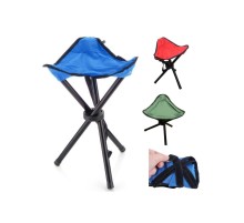 Hafif Taşınabilir Katlanır Tripod Üçgen Kamp Tabure