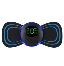 8 Modlu Mini Şarjlı Kelebek LCD Ekran Ems Boyun Omuz Kol Sırt Elektrikli Masaj Bantı Kas Stimülatörü