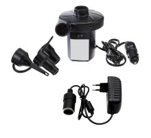 Yatak - Havuz Şişirme Boşaltma Pompası Araç Çakmak + 220V Çift Başlık