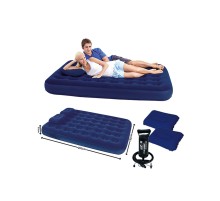 Bestway 67374 Çift Kişilik Şişme Yatak (203cmx152cmx22cm) -2 Adet Yastık Ve El Pompası Hediye