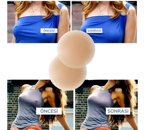 Göğüs Ucu Gizleyen Şeffaf Silikon Ped - Nipple Silicone Göğüs Ucu Gizleyen Şeffaf Silikon Ped - Nipple Silicone