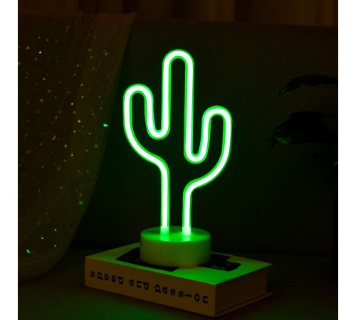 Yeşil Kaktüs Model Neon Led Işıklı Masa Lambası Dekoratif Aydınlatma Gece Lambası Yeşil Kaktüs Model Neon Led Işıklı Masa Lambası Dekoratif Aydınlatma Gece Lambası