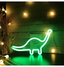 Dinazor Neon Led Işıklı Masa Lambası Dekoratif Aydınlatma Gece Lambası