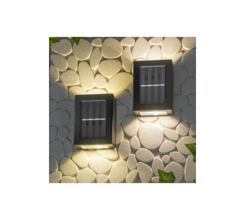 Yeni Model Solar Çift Taraflı Duvar Lambası Güneş Enerjili Aydınlatma Dekorasyon Aplik Işık (2 Adet) Yeni Model Solar Çift Taraflı Duvar Lambası Güneş Enerjili Aydınlatma Dekorasyon Aplik Işık (2 Adet)