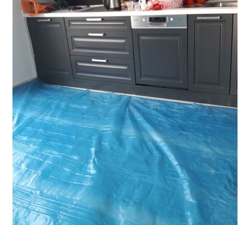 20 M2 Kalın Zemin Örtüsü Eşya Boya Badana Koruma Örtüsü 4x5 M