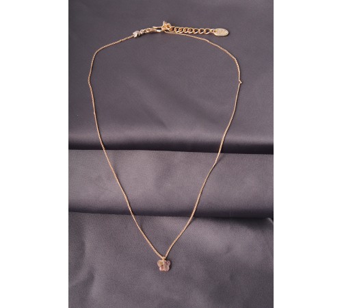 Gold Renk Metal Zirkon Taşlı Pembe Minimal Kelebek Detaylı Kadın Kolye - TJ-BKO6016 Gold Renk Metal Zirkon Taşlı Pembe Minimal Kelebek Detaylı Kadın Kolye - TJ-BKO6016