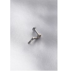 316l Cerrahi çelik 6 Mm Gümüş Renk Yılan Tragus Piercing - Tj-pr1177