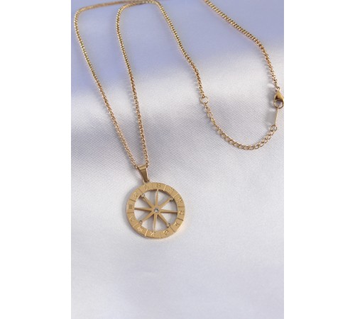 316L Çelik Gold Renk Burçlar İşleme Zirkon Taşlı Kadın Kolye - TJ-BKO7321 316L Çelik Gold Renk Burçlar İşleme Zirkon Taşlı Kadın Kolye - TJ-BKO7321