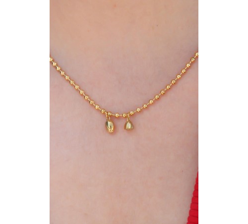 316L Çelik Gold Renk Top Zincir Model Kadın Koyle - TJ-BKO7349 316L Çelik Gold Renk Top Zincir Model Kadın Koyle - TJ-BKO7349