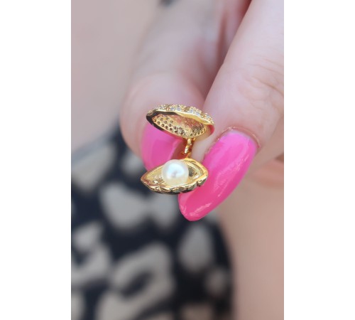 316L Çelik Gold Renk Açılır Midye Model Kadın Kolye - TJ-BKO7390 316L Çelik Gold Renk Açılır Midye Model Kadın Kolye - TJ-BKO7390
