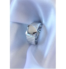 Gümüş Renk Kalp Model Kadın Yüzük - TJ-BYK2687