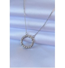 316L Çelik Gold Renk Zirkon Taşlı Xoxo Kadın Kolye - TJ-BKO7460