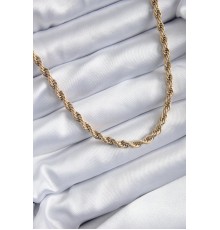 316L Çelik Gold Renk 60 cm Burgu Model Kadın Kolye - TJ-BKO7972
