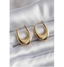 316L Çelik Gold Renk Kadın Küpe - TJ-BKP8304