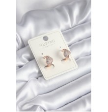 Xuping Model Zirkon Taşlı Yaprak Kadın Küpe - TJ-BKP8316