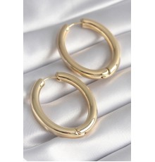 Pirinç Gümüş Renk Halka Model Kadın Küpe - TJ-BKP8499