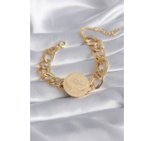 316L Çelik Gold Renk Reşt Altın Model Samanyolu Kadın Bileklik - TJ-BB5867