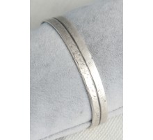 Otantik Model Gümüş Renk Motif Detay Erkek Bileklik - TJ-EB3617