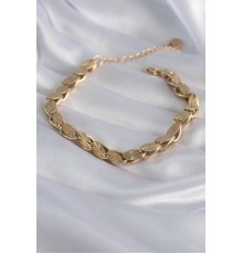 316L Çelik Gold Renk Arpa Lazer Kesim Kadın Bileklik - TJ-BB5913