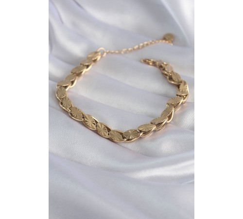 316L Çelik Gold Renk Arpa Lazer Kesim Kadın Bileklik - TJ-BB5913 316L Çelik Gold Renk Arpa Lazer Kesim Kadın Bileklik - TJ-BB5913