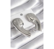 Pirinç Gümüş Renk İşlemeli Kadın Küpe - TJ-BKP8596