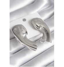 Pirinç Gümüş Renk İşlemeli Kadın Küpe - TJ-BKP8596