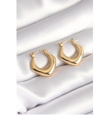 316L Çelik Gold Renk Kadın Küpe - TJ-BKP8639