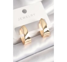 Pirinç Gold Renk Halka Model Kadın Küpe - TJ-BKP8689