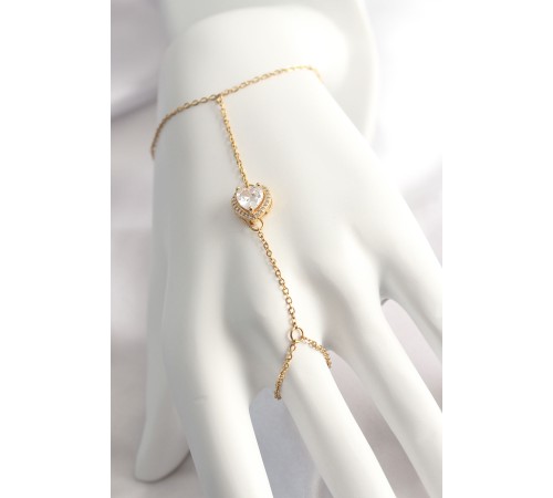 316L Çelik Gold Renk Kalp Model Şahmeran - TJ-SN551 316L Çelik Gold Renk Kalp Model Şahmeran - TJ-SN551