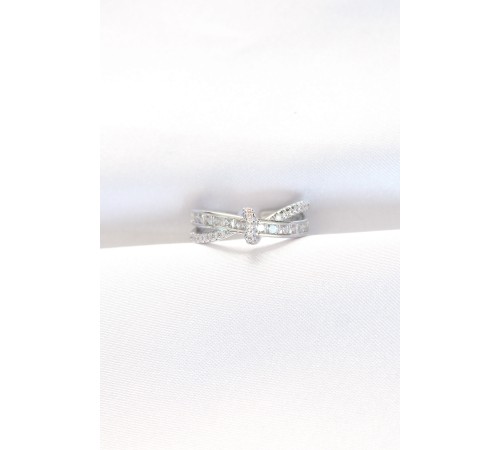 Kıvrım Model Silver Renk Zirkon Taşlı Ayarlanabilir Yüzük - TJ-BYK3106 Kıvrım Model Silver Renk Zirkon Taşlı Ayarlanabilir Yüzük - TJ-BYK3106