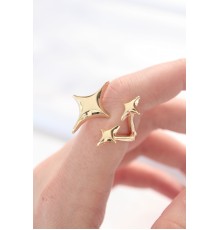 Gold Renk 3lü Kuzey Yıldızı Ayarlanabilir Yüzük - TJ-BYK3130